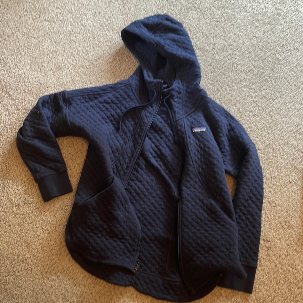 Navy Patagonia Zip Sweatshirt